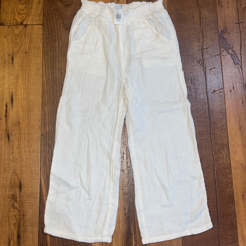 NWT- Linen-Like Pants for Girls- Size 6/7